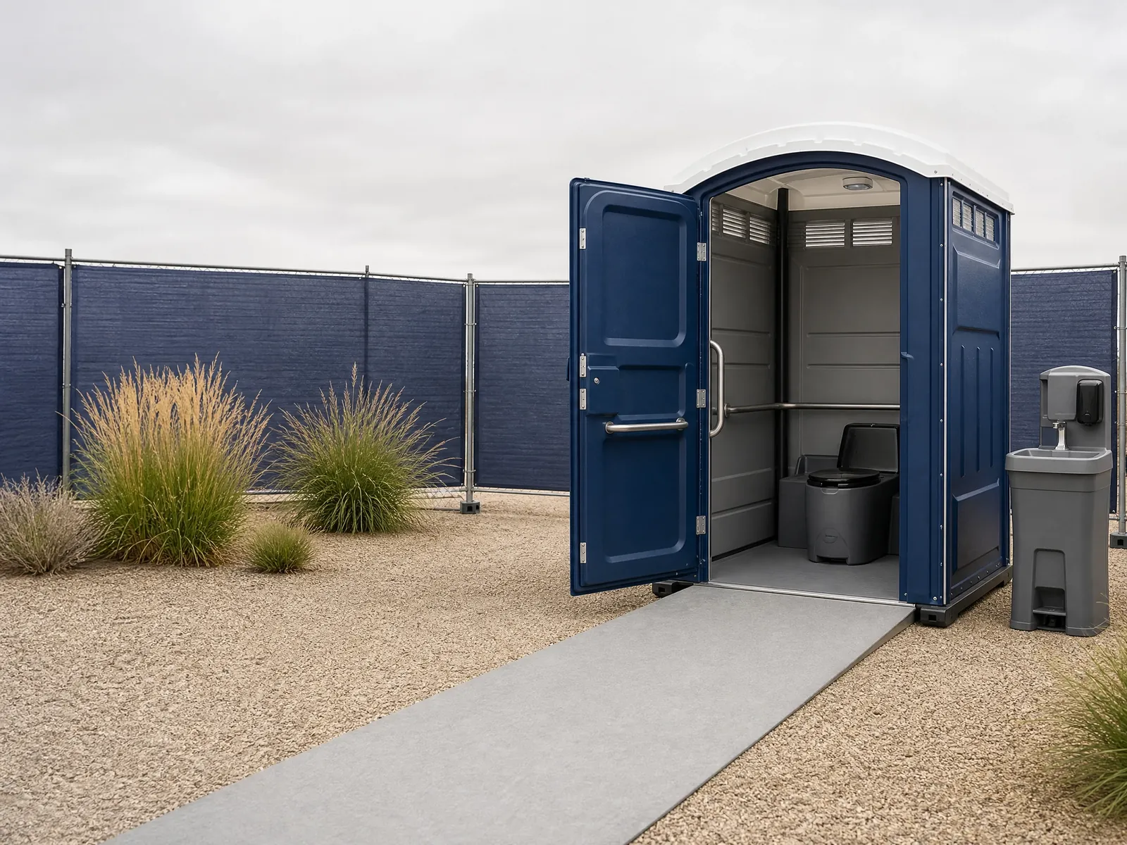 Service 4: ADA-Accessible Portable Restrooms portable sanitation setup